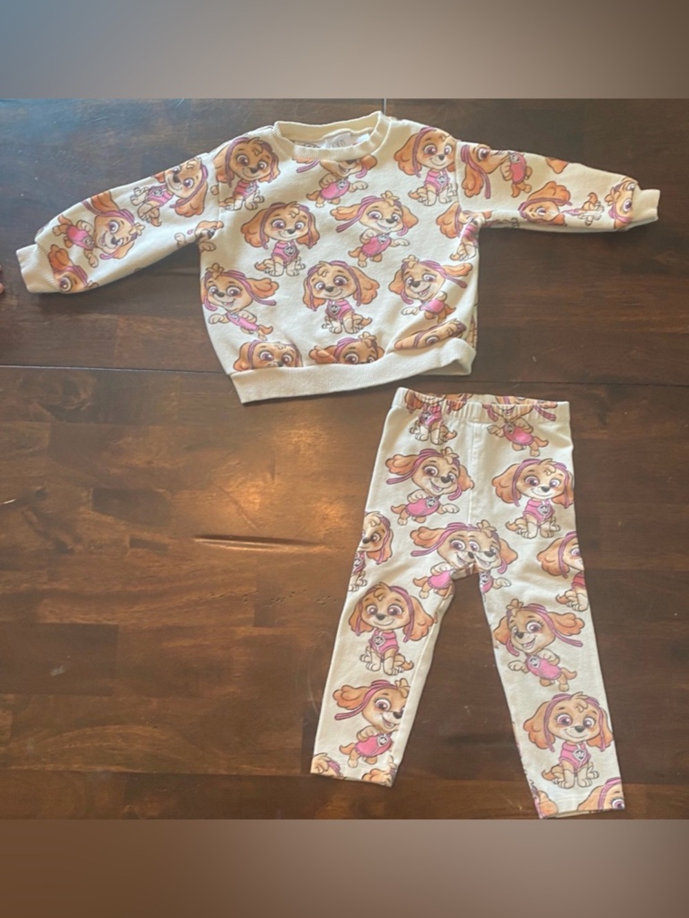 ZARA Paw Patrol *Skye* Leggings and Sweatshirt set 12-18 months ago
